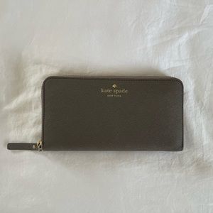 Kate Spade Morgan Saffiano Leather Zip Around Continental Wallet